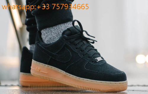 nike air force 1 homme noir daim